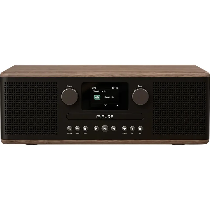 Pure Classic C-D6 CD-radio, DAB, DAB+, FM, svart/valnöt