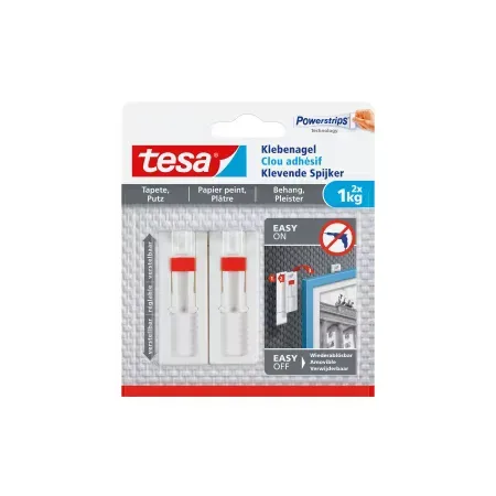 tesa 77774 Justerbar klisterspik Vit