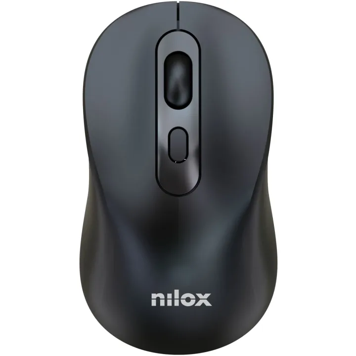 Nilox Trådlös mus Dual Mode (BT + 2,4 GHz) Uppladdningsbar Svart