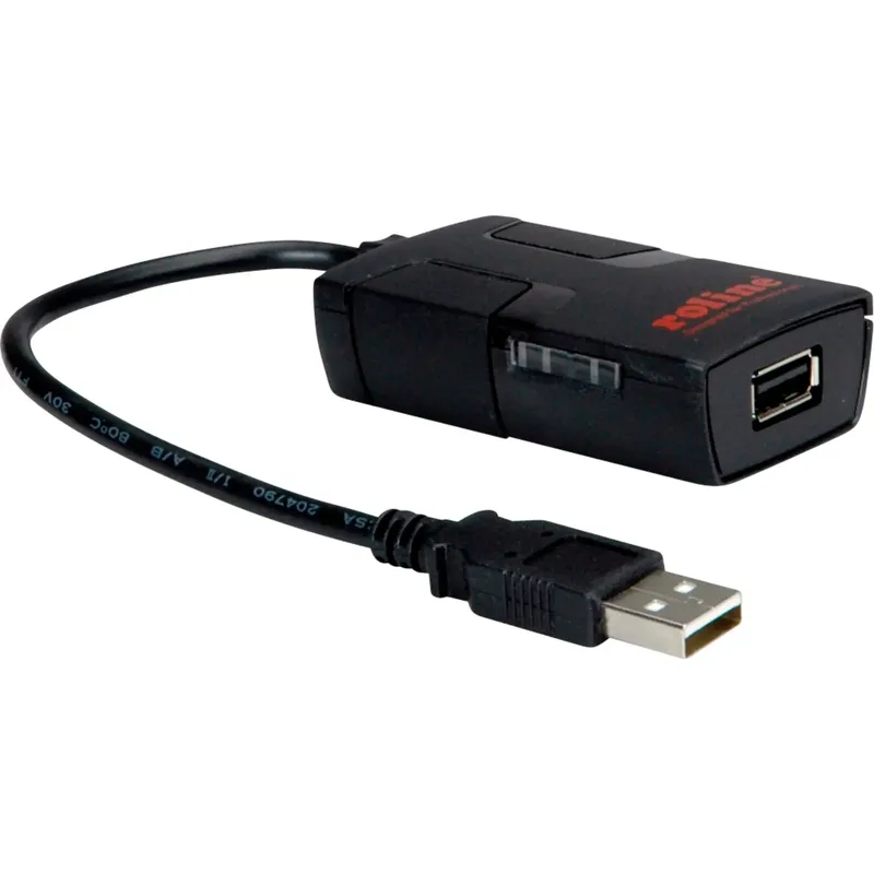 Roline 12.02.1091 USB 2.0-adapter, svart