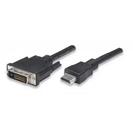 Techly ICOC-HDMI-D-018 HDMI till DVI-D-kabel 1,8 m, svart