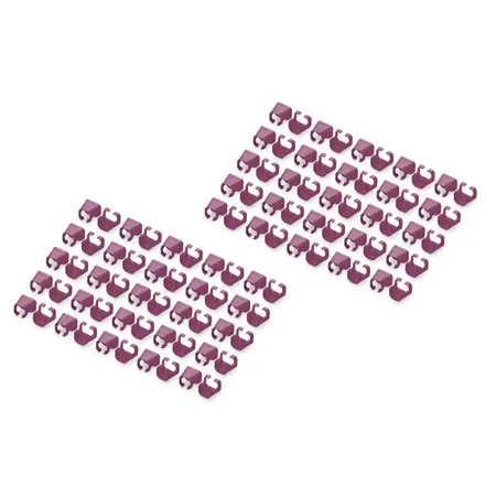 Digitus Colorclips färgkodningsklämmor, magenta, 100 st