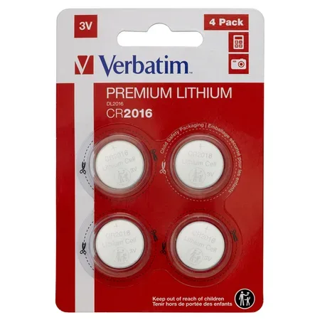 Verbatim litiumbatteri CR2016, 4-pack