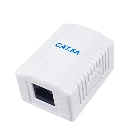 Equip ytterdosa Cat6A, 1 port RJ45, UTP, vit