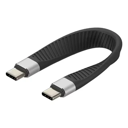 Techly USB4 Gen3 USB-C till USB-C-kabel, flexibel