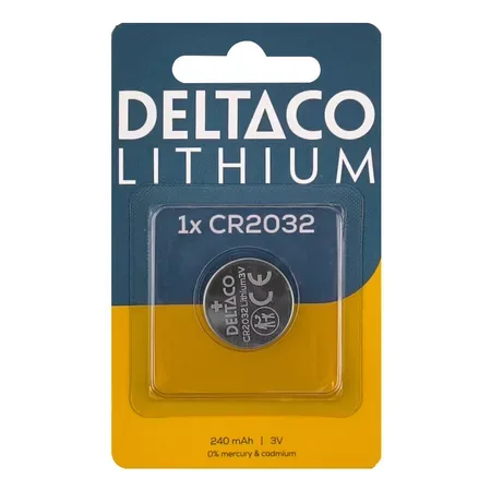 Deltaco CR2032-1B husholdningsbatteri