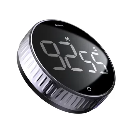 Baseus Heyo daglig timer med rotationsreglage, svart