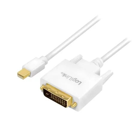 LogiLink CV0138 videokabel Mini DisplayPort till DVI, 3 m, vit