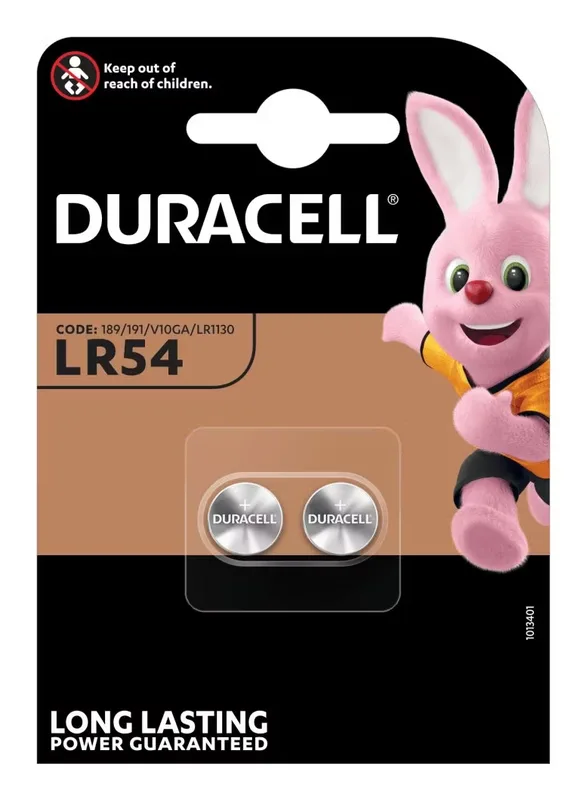 Duracell LR54 1,5 V Alkaliskt Knappcellsbatteri 2-pack