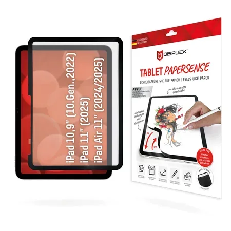 Displex TABLET PAPERSENSE skärmskydd för iPad 10,9 tum/11 tum/Air 11 tum