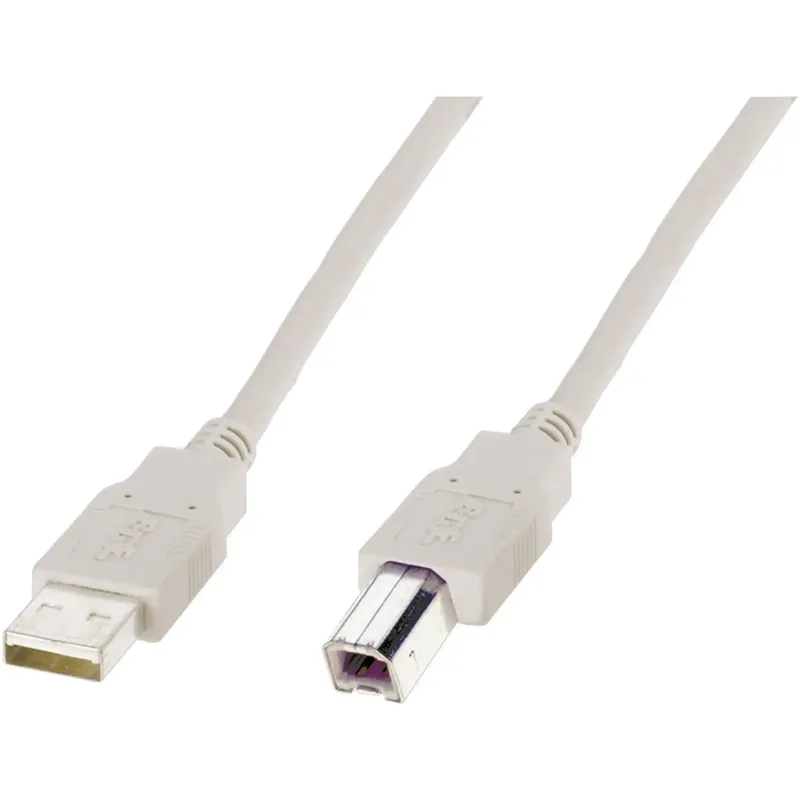 Digitus AK-300105-018-E USB-kabel USB 2.0 1,8 m USB A USB B Beige