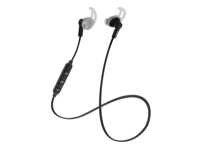 Streetz HL-BT303 Stay-in-ear Bluetooth-hörlurar med mikrofon, svart
