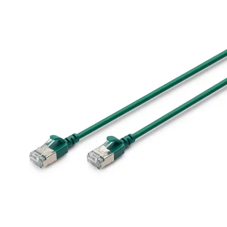 Digitus patchkabel Cat 6A F/FTP Slim, 3 m, grön