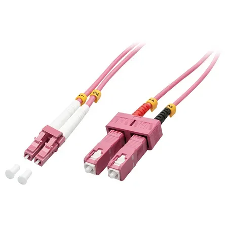 Lindy 46362 InfiniBand- och fiberoptisk kabel 3 m LC SC Rosa