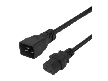 DELTACO - strömkabel - IEC 60320 C20 till IEC 60320 C21