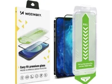 Wozinsky 9H härdat glas med monteringsram Wozinsky Premiumglas för iPhone 15