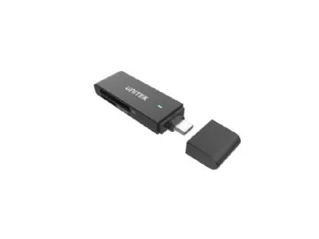 UNITEK Y-9328, MicroSD (TransFlash), MicroSDHC, MicroSDXC, SD, SDHC, Svart, 5000 Mbit/s