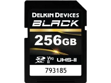 Delkin SDXC Black Rugged UHS-II R300/W250 (V90) 256GB