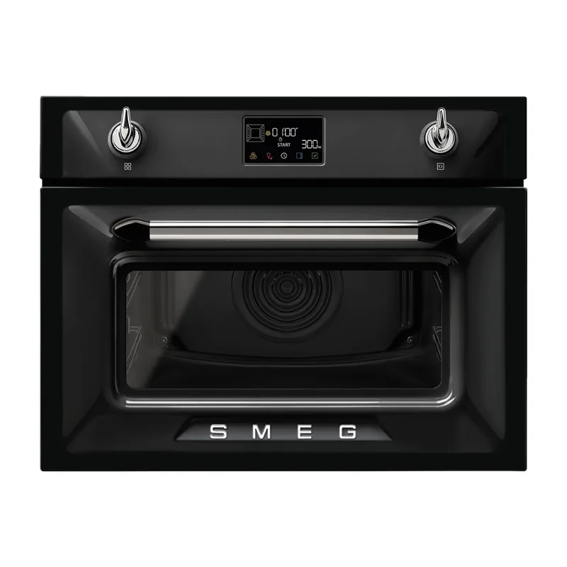 Smeg Victoria Kompaktugn med mikro SO4902M1N (svart)