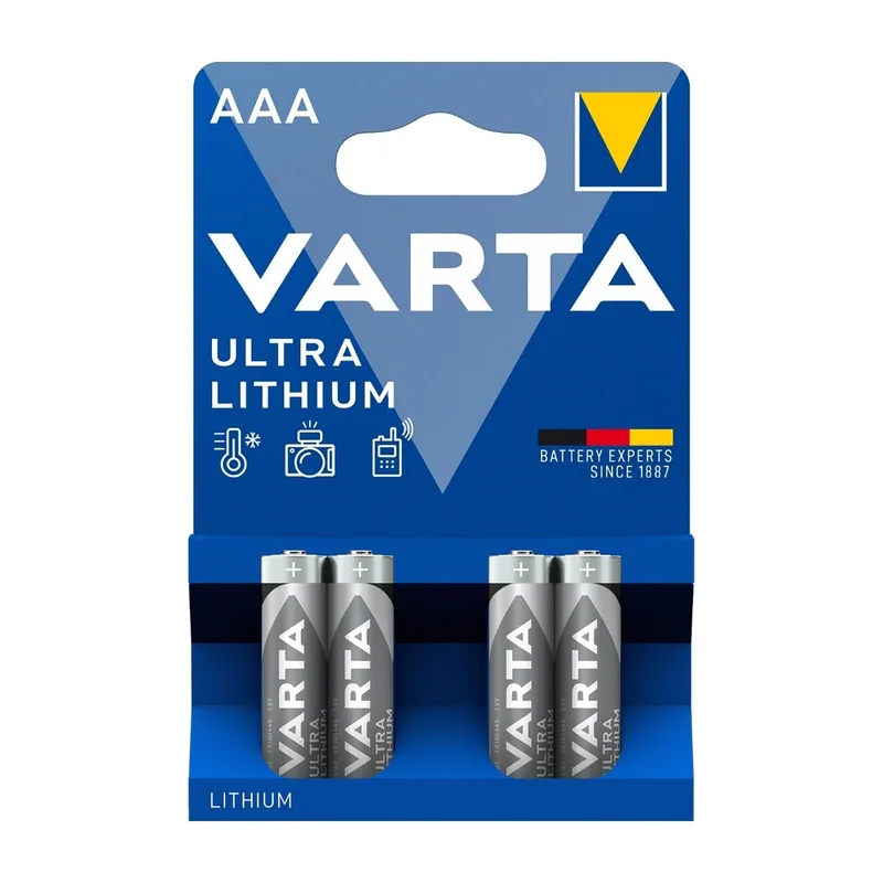 Varta Ultra Lithium AAA litiumbatteri 4-pack