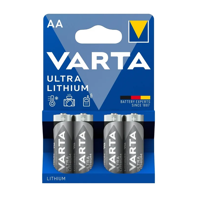 ULTRA LITHIUM 1,5V LR06 AA-batterier