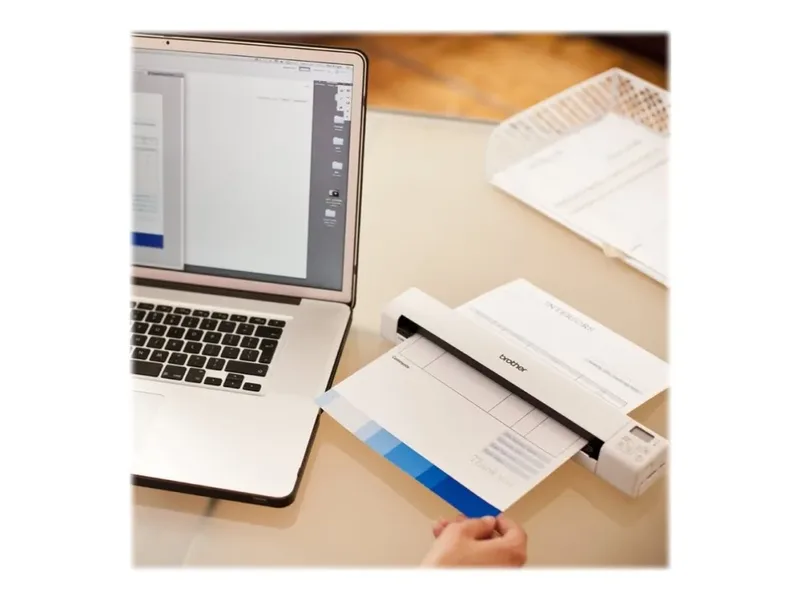 Brother DS-820W Mobile Document Scanner, 7 sid/min, 600x600 dpi, USB/WiFi, batteridriven