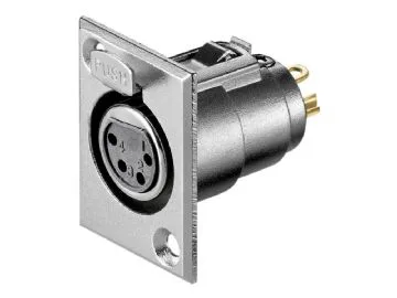 goobay - Audio-kontakt - 4-stiftig XLR hona låst