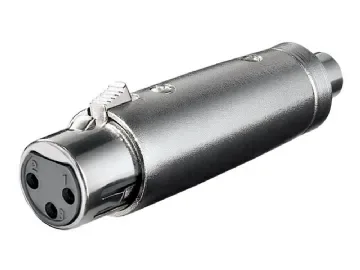 goobay - Audio-adapter - XLR3 kontakt till RCA mottagare