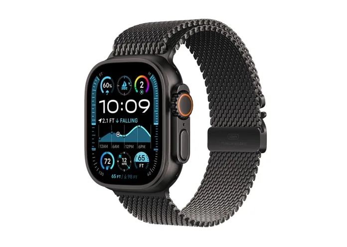 Apple Watch Ultra 2 GPS + Cellular 49 mm naturlig titanboett med Trail Loop
