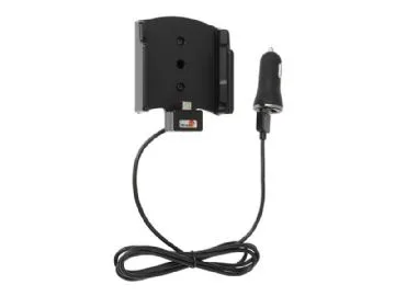 Brodit - Bilhållare/-laddare för mobiltelefon - med USB-kabel och adapter för cigarruttag - svart - för Samsung Galaxy Xcover 5