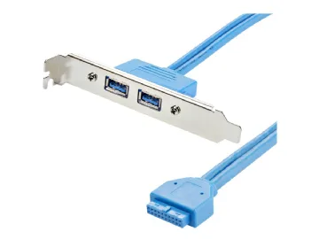 StarTech.com 2 Port USB 3.0 A Female Slot Plate Adapter