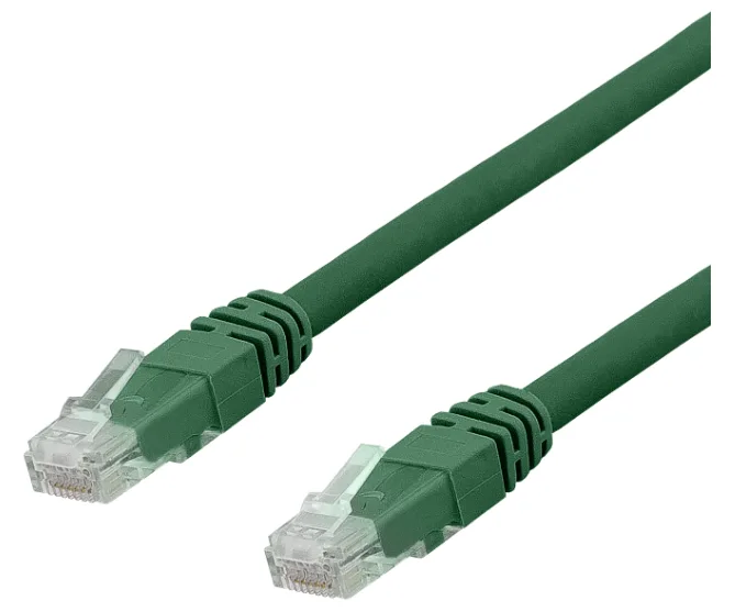 Nätverkskabel oskärmad Cat.6a, RJ45, LSZH, 0,5 meter