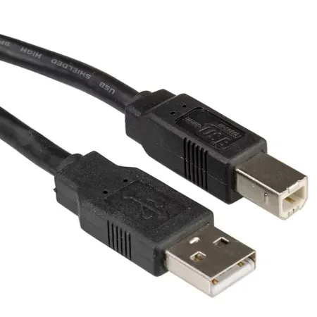 Roline USB-kabel USB 2.0 USB-A kontakt, USB-B kontakt 1.80 m Svart Skärmad 11.02.8818