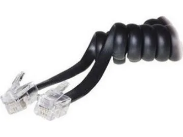 H?rerkabel gewendelt