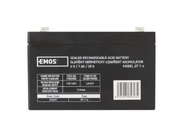 Ackumulator SLA 6V/7Ah FA-4,7mm