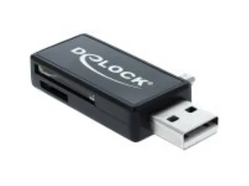 Delock Micro USB OTG Card Reader + USB 3.0 A male