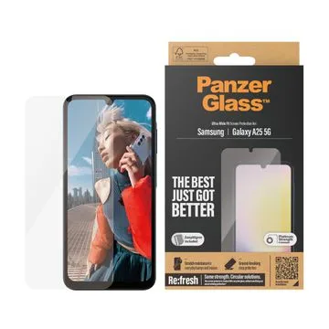 PanzerGlass Ultra-Wide Fit skärmskydd för Samsung Galaxy A25 5G