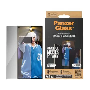 PanzerGlass skärmskydd med sekretessfilter för Samsung Galaxy S24 Ultra