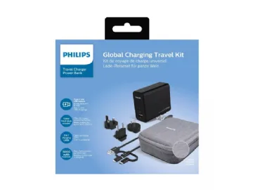 PHILIPS reseadapter med powerbank
