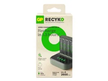 GP ReCyko M452 4-faldig LCD-modell dockningsstation