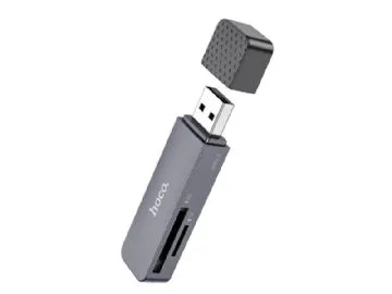 HOCO card reader USB A 2.0 HB45 metal gray