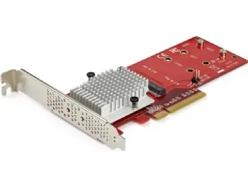 StarTech.com x8 Dual M.2 PCIe SSD-adapter