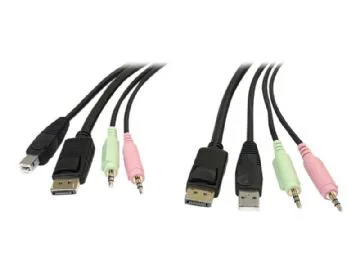 StarTech.com 6ft 4-in-1 USB DisplayPort KVM Switch Cable