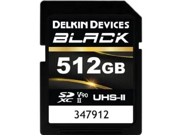 Minneskort Delkin SDXC Black Rugged UHS-II R300/W250 (V90) 512GB