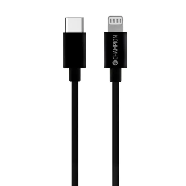 Champion USB-C till Lightning Kabel 2m Vit