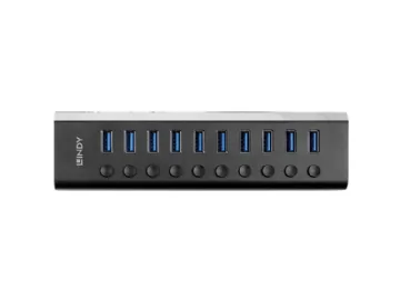 Lindy 10 Port USB 3.0 Hub mit Ein-/Ausschaltern