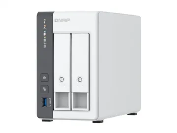 QNAP TS-216G NAS & lagringsserver Tower Cortex-A Cortex-A55 4 GB HDD Hvid