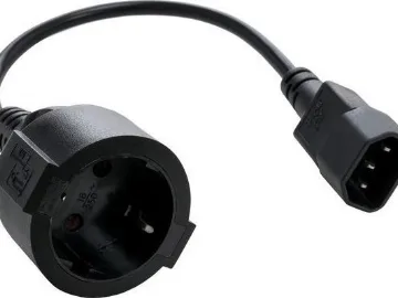 C-Tech C-TECH strömadapterkabel C14 (M) -> schuko (F)