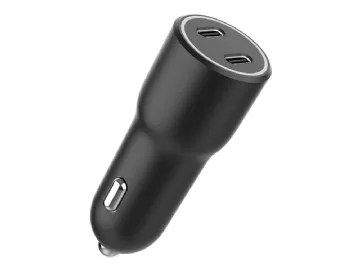 GEMBIRD 2-port USB-billaddare USB Type-C