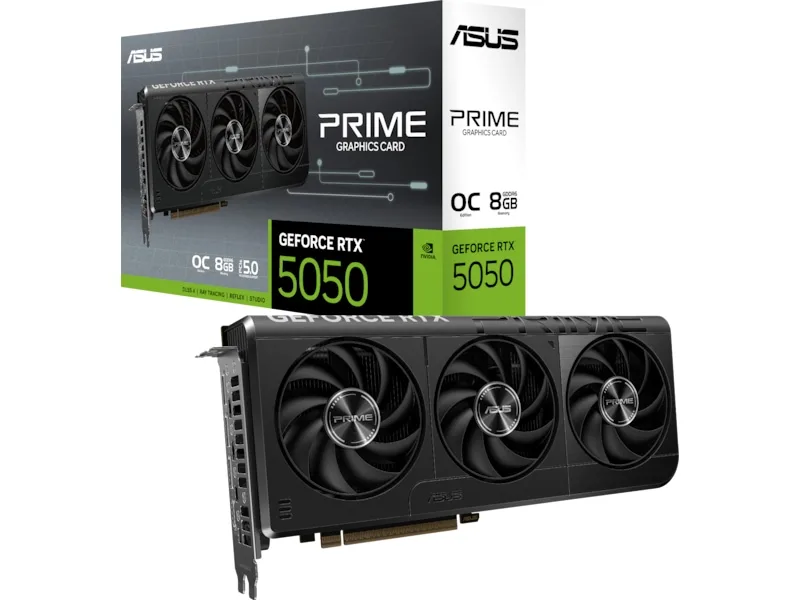 Asus GeForce RTX 5050 Prime OC 8 GB GDDR6, HDMI/3xDP